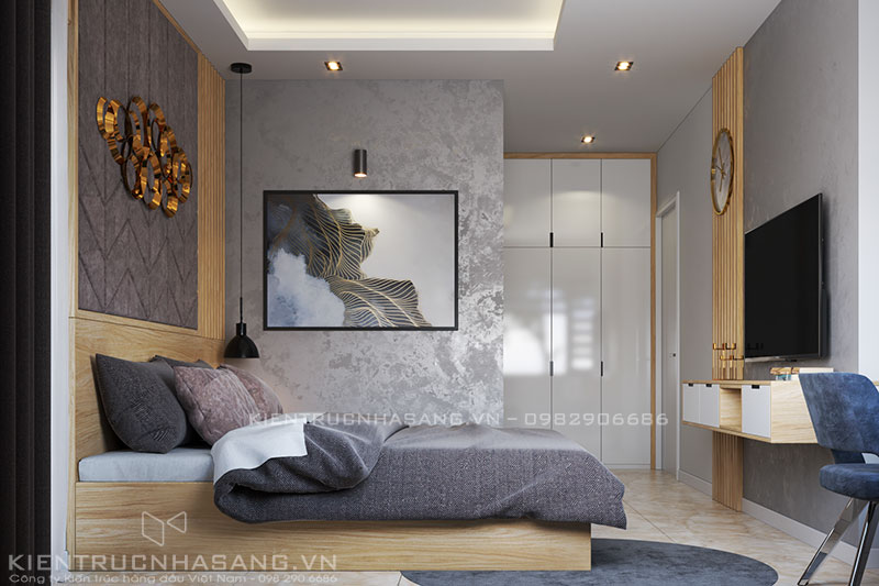 thiết kế phòng ngủ bố mẹ phong cách hiện đại